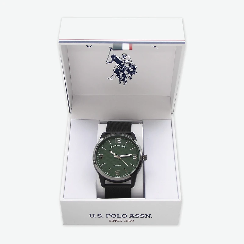 U.S. Polo Assn. Mens Black Bracelet Watch Usc80945jc