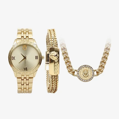 Mens Gold Tone 3-pc. Watch Boxed Set Mac7140jc