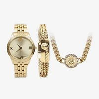 Mens Gold Tone 3-pc. Watch Boxed Set Mac7140jc