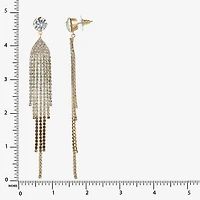 JS Jessica Simpson Ombre Womens Multi Color Crystal Drop Earrings