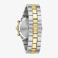 Bulova Prestige Mens Chronograph Two Tone Stainless Steel Bracelet Watch 98b450