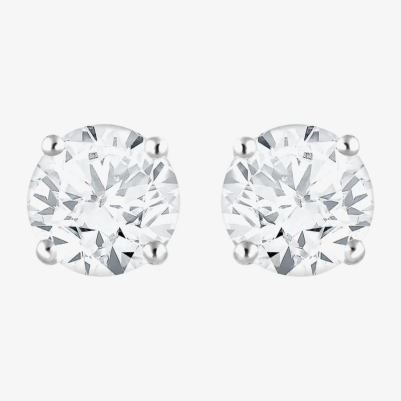 ( G / Si2 ) 2 CT. T.W. Lab-Grown Diamond 10K Gold 6.3mm Round Stud Earrings