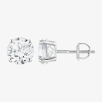 ( G / Si2 ) 2 CT. T.W. Lab-Grown Diamond 10K Gold 6.3mm Round Stud Earrings
