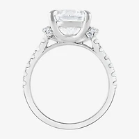 Signature By Modern Bride (F / Vs2) Womens 4 1/2 CT. T.W. Lab Grown White Diamond 14K Gold Round Side Stone Engagement Ring