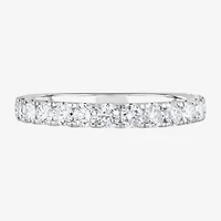 (F / Vs2) Womens 5 CT. T.W. Lab Grown White Diamond 14K Gold Round Side Stone Engagement Ring
