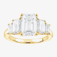 Signature By Modern Bride (F / Vs2) Womens 5 1/7 Ct. T.W. Lab Grown White Diamond 14K Gold 5-Stone Engagement Ring