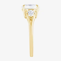 Love Lives Forever (F / Vs2) Womens 1 3/4 CT. T.W. Lab Grown White Diamond 10K Gold Oval 3-Stone Engagement Ring