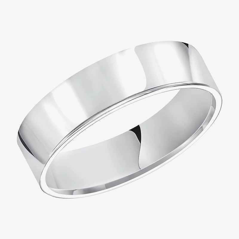 Mens 6MM 14K Gold Wedding Band