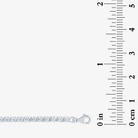 Yes, Please! Womens Lab Created White Sapphire Sterling Silver 6 1/2 Inch Tennis Bracelet