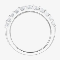 (F, Si2) Womens 2 CT. T.W. Lab Grown White Diamond Sterling Silver Band