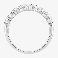 (F, Si2) Womens 1 CT. T.W. Lab Grown White Diamond Sterling Silver Cocktail Ring