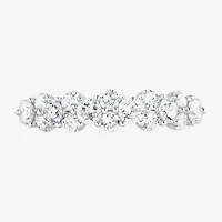 (F, Si2) Womens 1 CT. T.W. Lab Grown White Diamond Sterling Silver Cocktail Ring