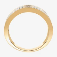 (G, Si1-Si2) Womens 2 CT. T.W. Lab Grown White Diamond 14K Gold Over Silver Band