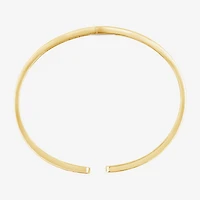 (F, Vs2) Womens 1 CT. T.W. Lab Grown White Diamond 14K Gold Over Silver Bangle Bracelet