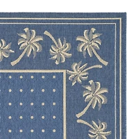 Safavieh Courtyard Collection Moema Floral Indoor/Outdoor Runner Rug