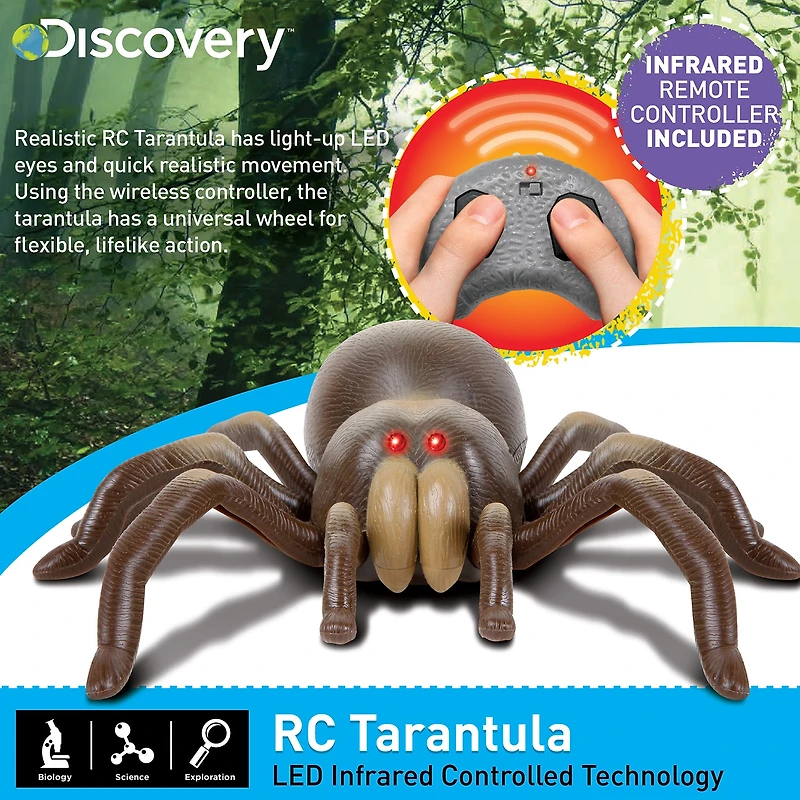 Discovery Kids RC Moving Tarantula Spider, Wireless Remote Control Toy for Kids
