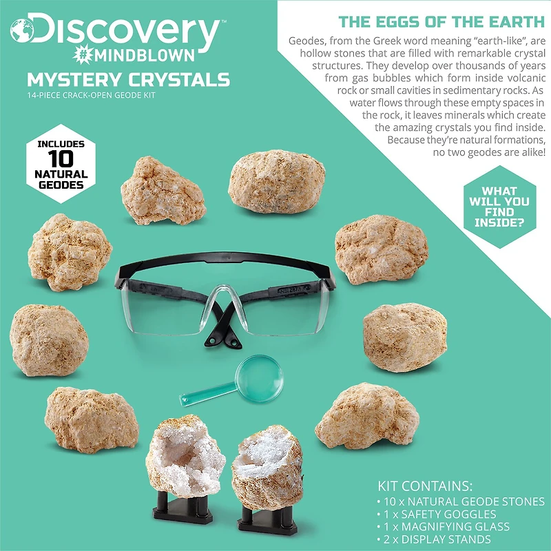 Discovery™ #Mindblown Geode Crystal Excavation Kit