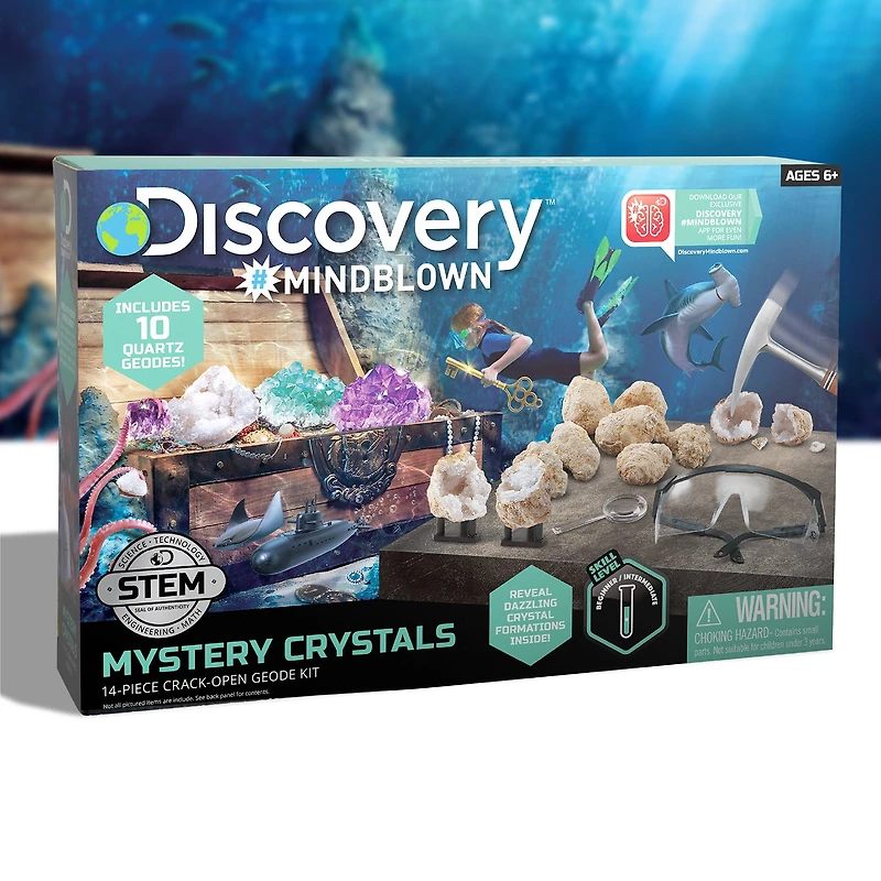 Discovery™ #Mindblown Geode Crystal Excavation Kit