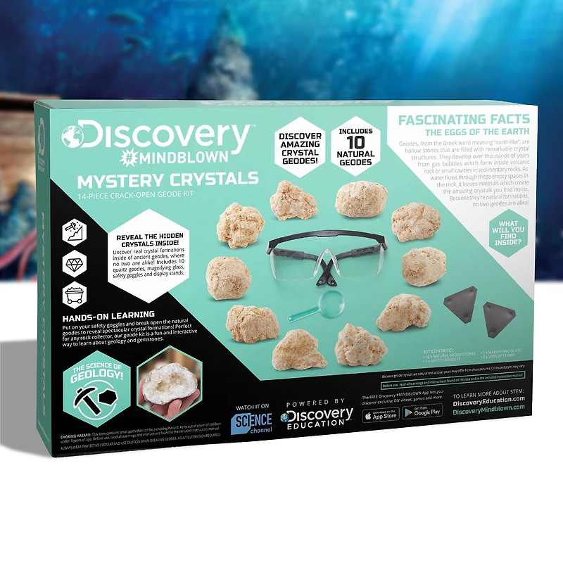 Discovery™ #Mindblown Geode Crystal Excavation Kit