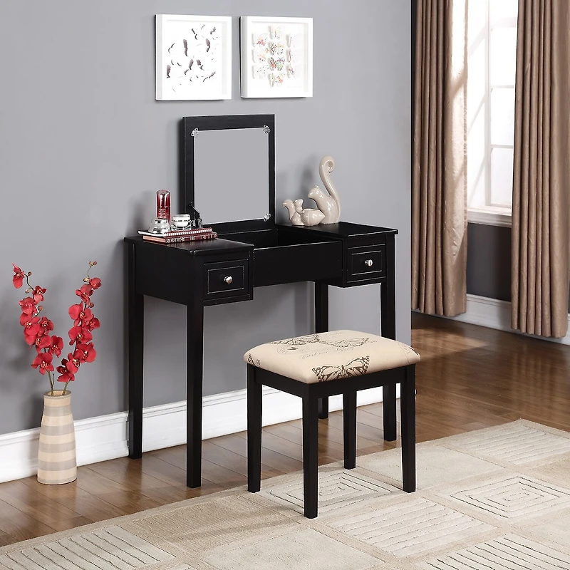 Ada Butterfly 2-pc. Vanity & Stool Set