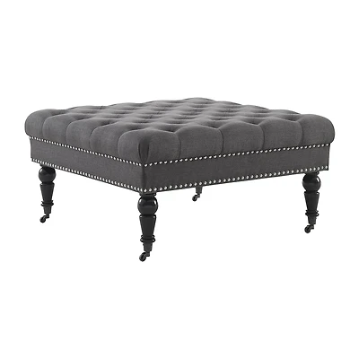 Linon Isabelle Square Tufted Ottoman