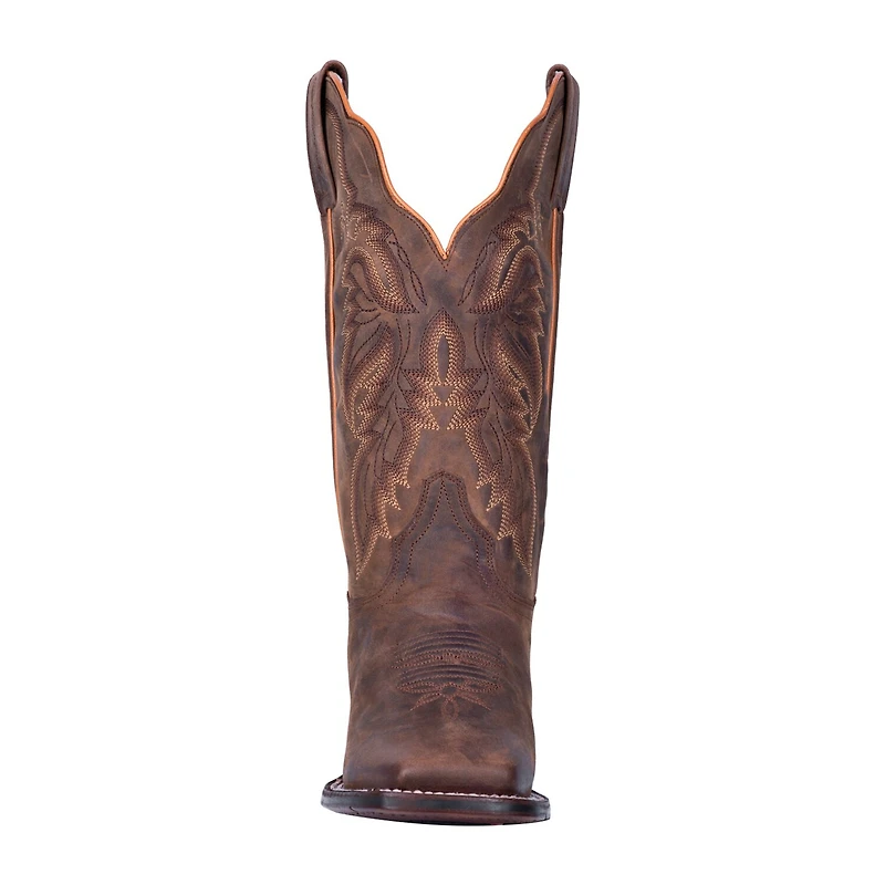 Dan Post Womens Stacked Heel Cowboy Boots Wide Width