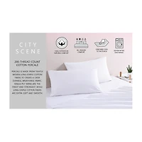 City Scene Cotton Percale 200TC Easy Care Sheet Set