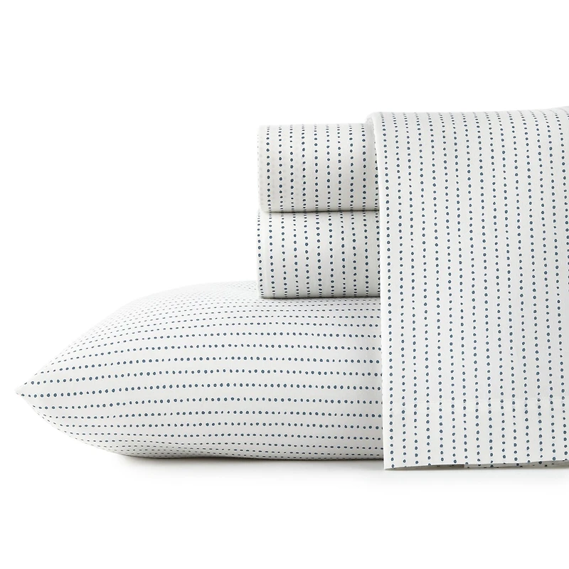 City Scene Cotton Percale 200TC Easy Care Sheet Set