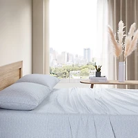 City Scene Cotton Percale 200TC Easy Care Sheet Set