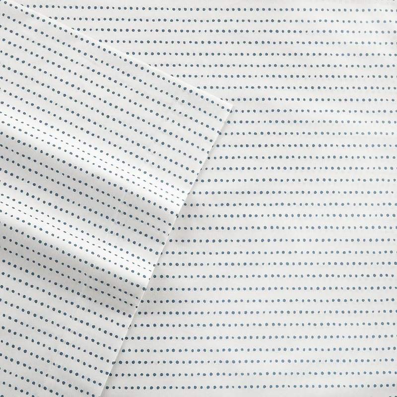 City Scene Cotton Percale 200TC Easy Care Sheet Set