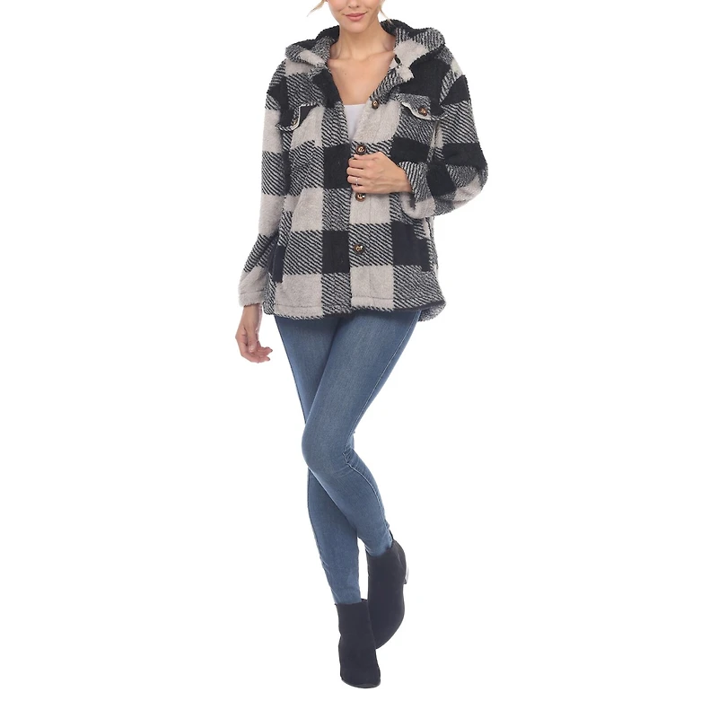 White Mark Womens Lightweight Shirt Jacket