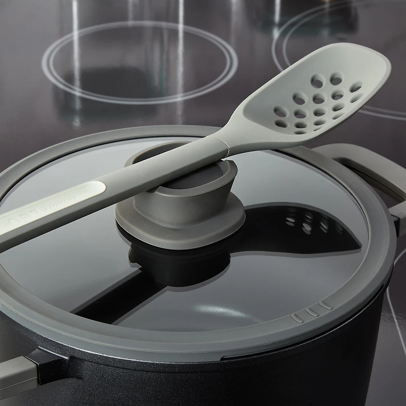 BergHOFF Leo Stone+ Cramic -qt. Non-Stick Stockpot with Lid