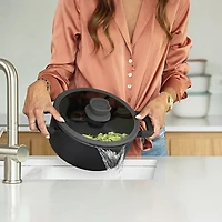 BergHOFF Leo Stone+  Cramic 3-qt. Non-Stick Stockpot with Lid