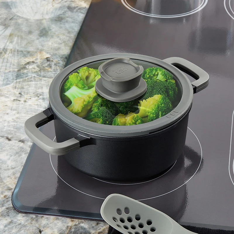 BergHOFF Leo Stone+ Cramic 3-qt. Non-Stick Stockpot with Lid