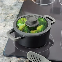 BergHOFF Leo Stone+  Cramic 3-qt. Non-Stick Stockpot with Lid