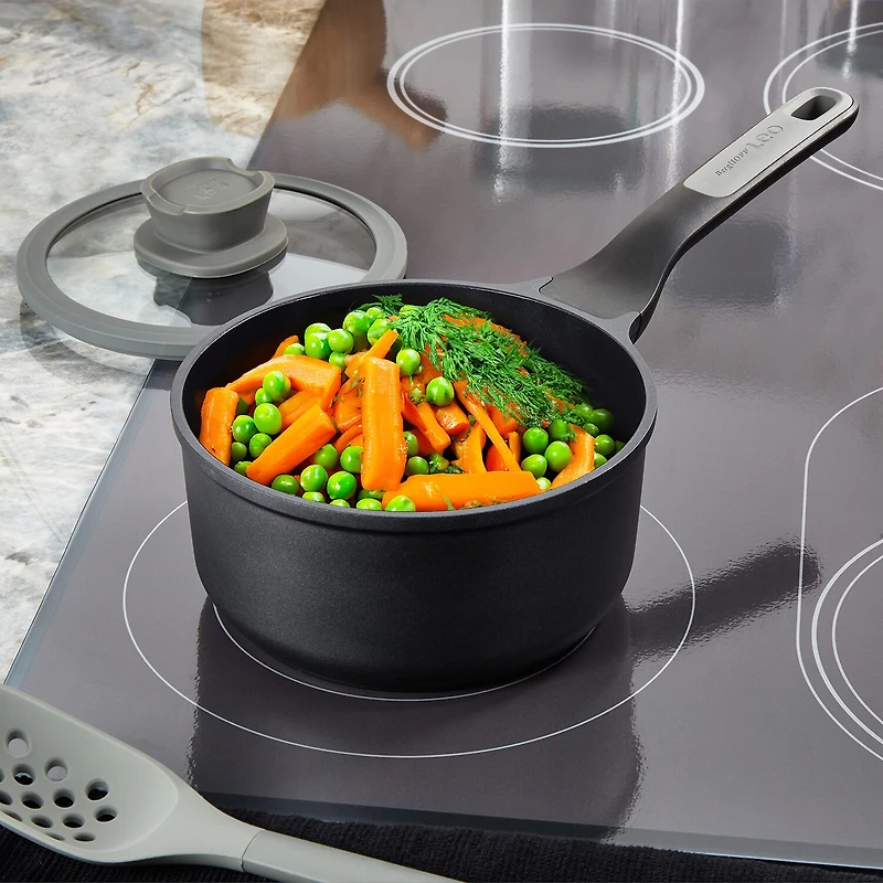 BergHOFF Leo Stone+ Ceramic 2-qt. Non-Stick Sauce Pan with Lid