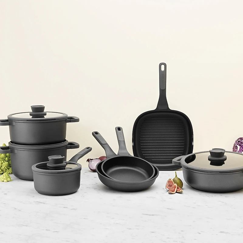 BergHOFF Leo Stone+ Ceramic Non-Stick 10.25" Grill Pan