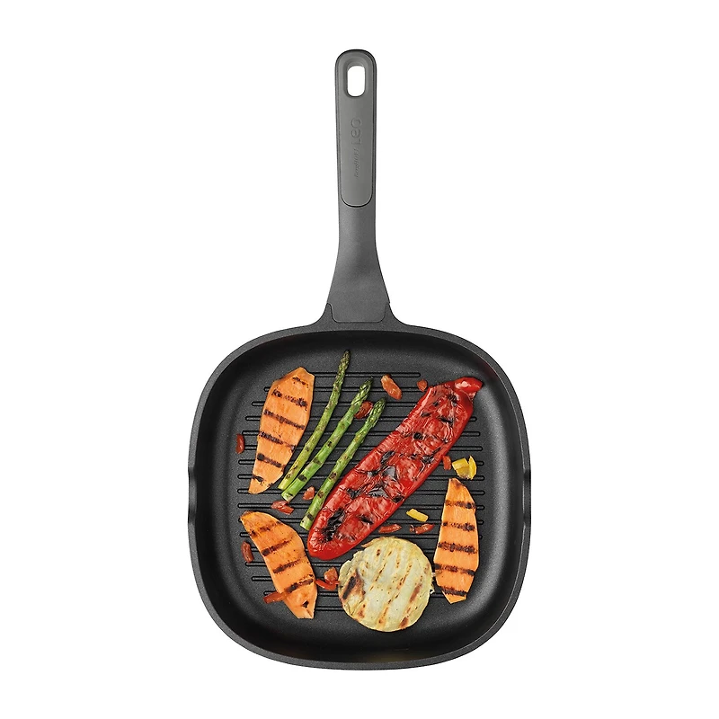 BergHOFF Leo Stone+ Ceramic Non-Stick 10.25" Grill Pan
