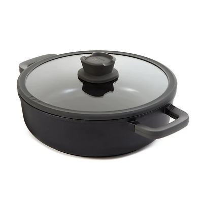 BergHOFF Leo Stone+ Ceramic Non-Stick 5-qt." Saute Pan with Lid