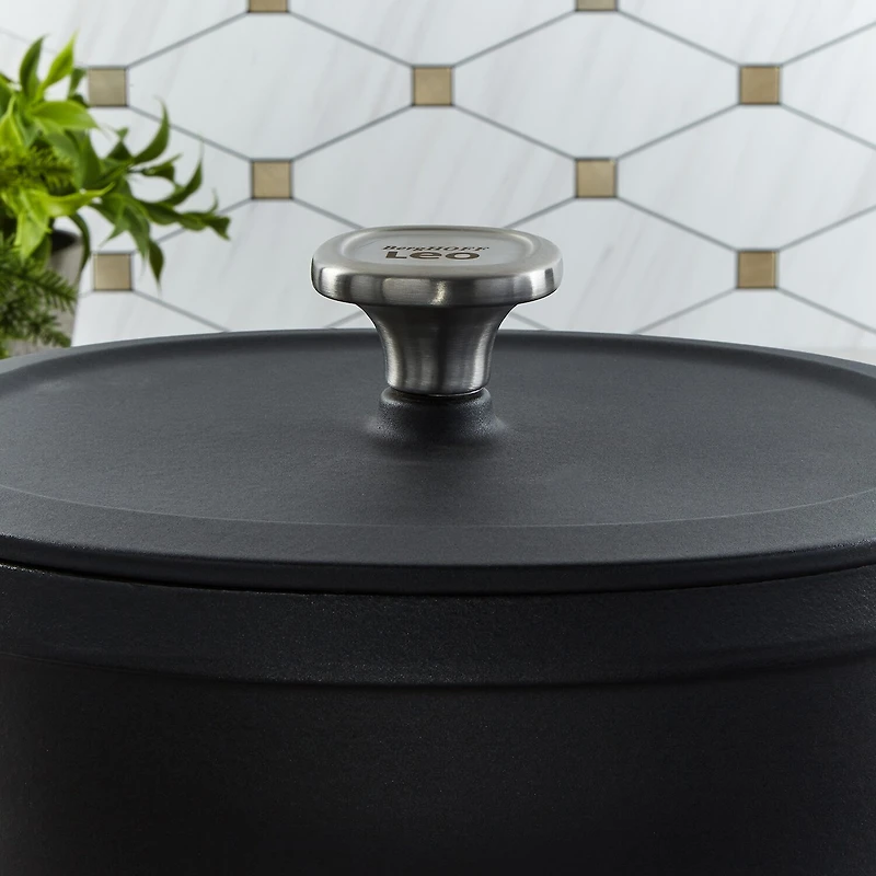 BergHOFF Leo Graphite Enameled Cast Iron 5-qt. Oval Stockpot