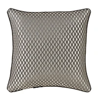 Queen Street Blythe Silver Square Throw Pillow