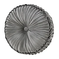 Queen Street Blythe Silver Round Throw Pillow