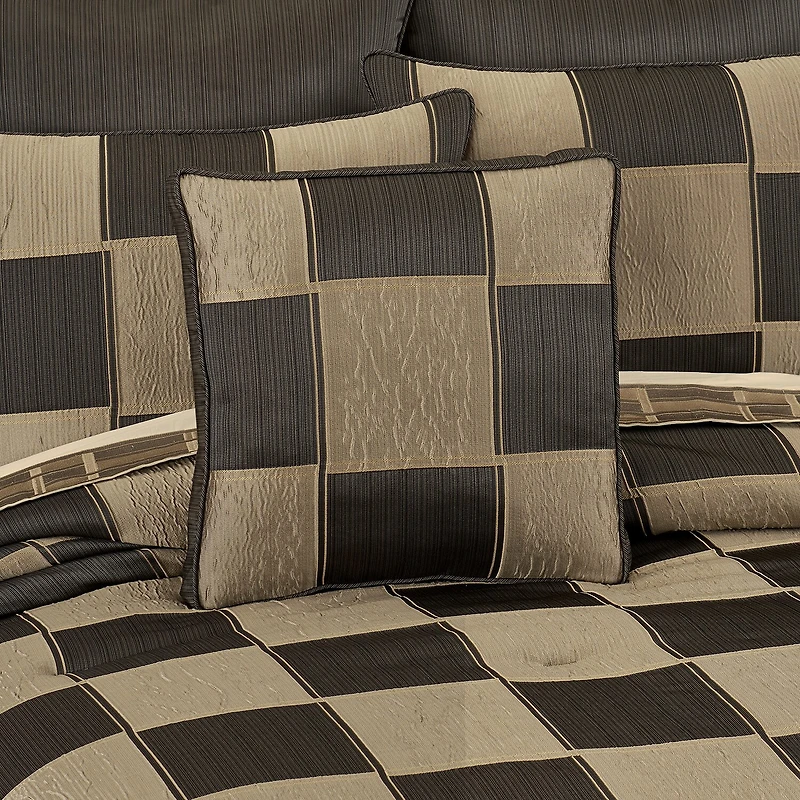 Queen Street Benton Bronze Square Throw Pillow