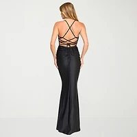 City Triangle Womens Juniors Sweetheart Neck Short Sleeve Spaghetti Straps Sequin Bodycon Dress