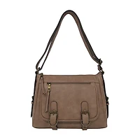Bueno of California Glenhaven Buckle Front Crossbody Bag