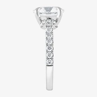 Signature By Modern Bride (F / Vs2) Womens 4 1/2 CT. T.W. Lab Grown White Diamond 14K Gold Round Side Stone Engagement Ring