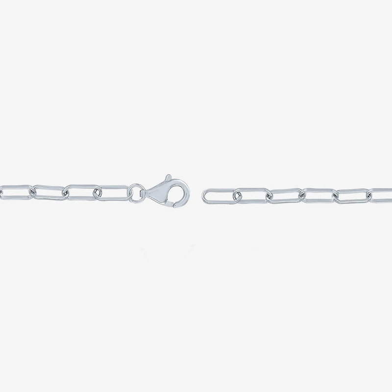 Yes, Please! Womens White Sapphire Sterling Silver 16 Inch Tennis Necklace