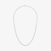 Yes, Please! Womens White Sapphire Sterling Silver 16 Inch Tennis Necklace