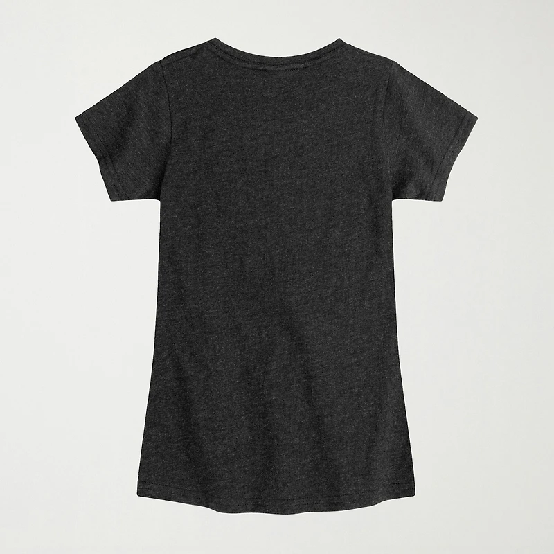 Little & Big Kid Girls Crew Neck Short Sleeve Regular Fit Graphic T-Shirt