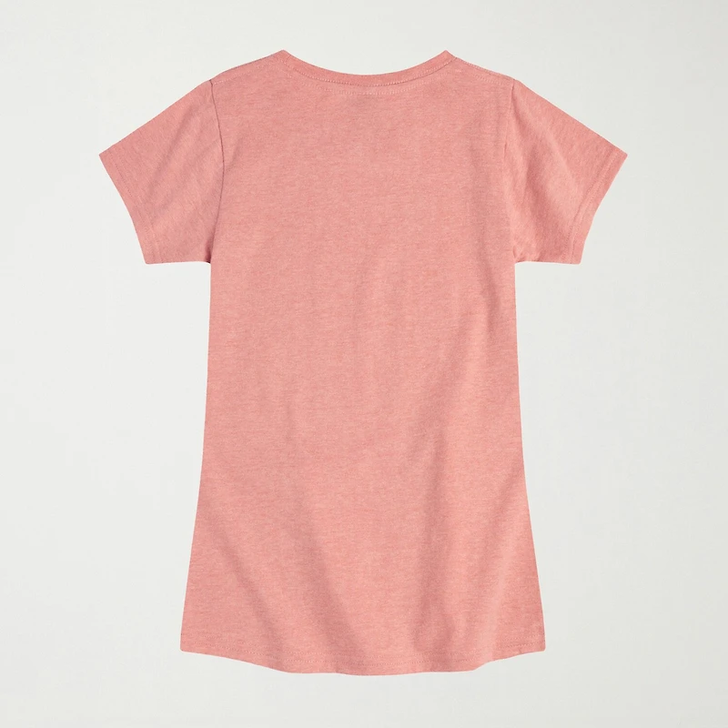 Girls Crew Neck Short Sleeve Snoopy Graphic T-Shirt